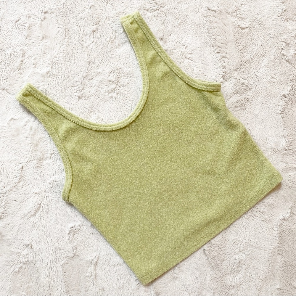 hollister • lime green crop top | XS